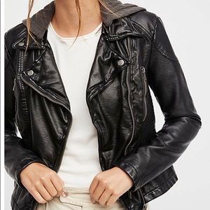 Free People Vegan Leather Jacket